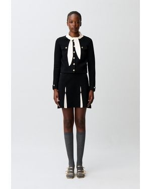 Claudie Pierlot Short Knitted Skirt - Black