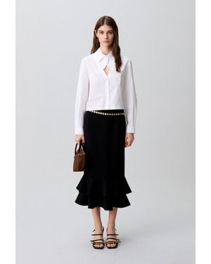 Claudie Pierlot Cotton Poplin Shirt - White
