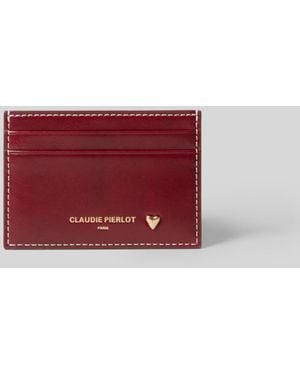 Claudie Pierlot Leather Card Holder - Red