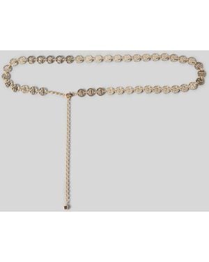 Claudie Pierlot Cp Medallion Chain Belt - Grey