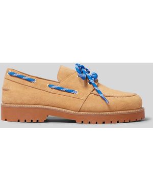 Claudie Pierlot Belem Boat Shoes - Natural