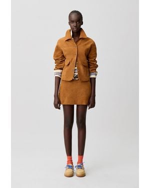 Claudie Pierlot Suede Mini Skirt - Multicolour