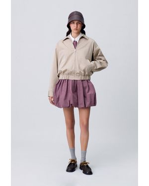 Claudie Pierlot Oversized Zip-Up Jacket - Natural