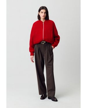Claudie Pierlot Short Bomber Jacket - Red