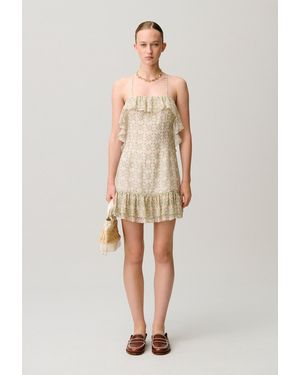 Claudie Pierlot Printed Short Dress - Natural