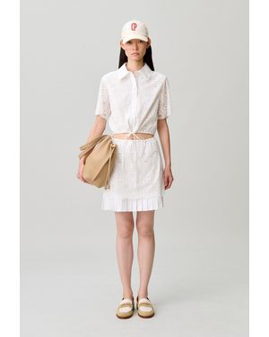 Claudie Pierlot Short Lace Skirt - White