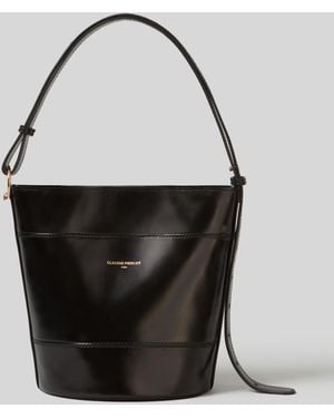 Claudie Pierlot Solveig Leather Bucket Bag - Black