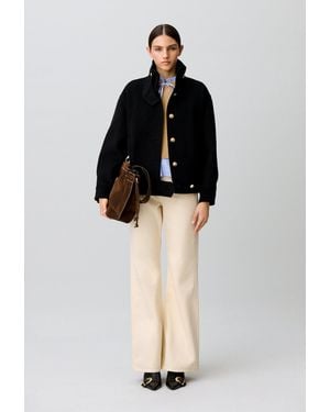 Claudie Pierlot Short Blouson Coat - Black