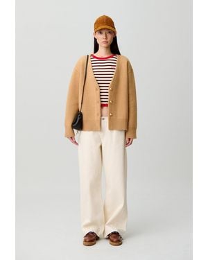 Claudie Pierlot Ecru Denim Jeans - Natural