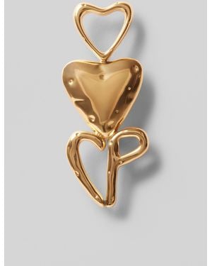 Claudie Pierlot Broche Dorée Caur - Blanc