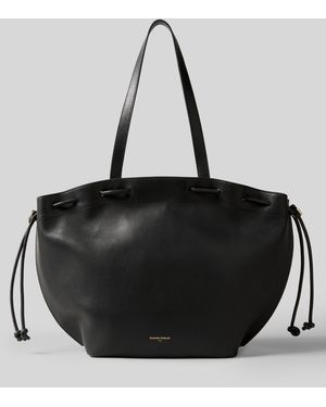 Claudie Pierlot Alban Major Smooth Leather Bag - Black