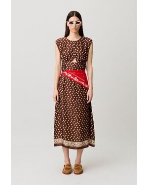 Claudie Pierlot Printed Maxi Dress - White