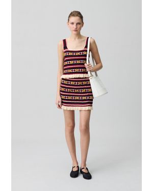 Claudie Pierlot Jupe Courte Crochet - Rouge
