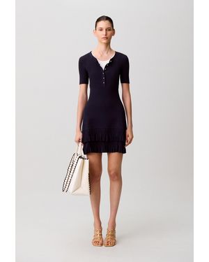 Claudie Pierlot Fitted Knit Dress - Blue