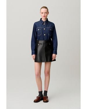 Claudie Pierlot Soft Denim Shirt - Blue