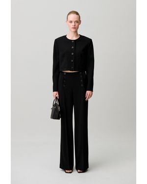 Claudie Pierlot Round Neck Jacket - Black