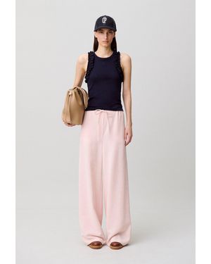 Claudie Pierlot String Wide-Leg Trousers - Pink