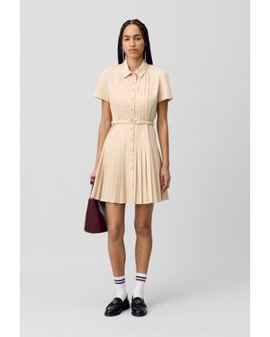 Claudie Pierlot Knielanges Kleid Mit Knöpfen - Natur