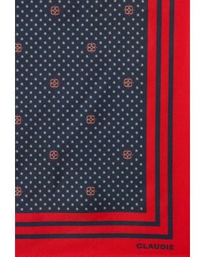 Claudie Pierlot Printed Square Scarf - Blue