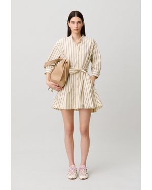 Claudie Pierlot Robe Courte Manches Longues - Neutre