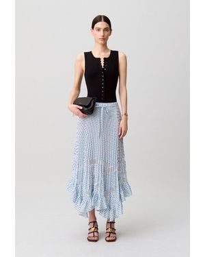 Claudie Pierlot Jupe Midi Dentelle - Multicolore