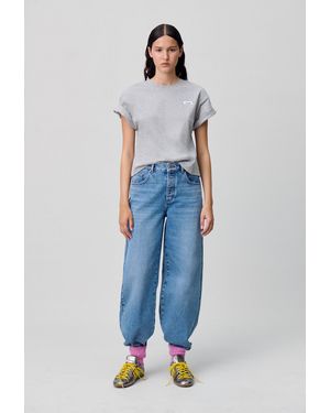 Claudie Pierlot Cotton Oversized T-Shirt - Blue