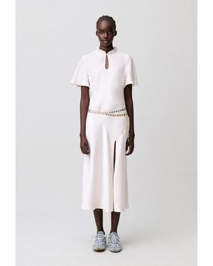 Claudie Pierlot Flowy Midi Dress - White