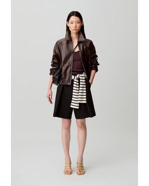 Claudie Pierlot Tailored Wool-Blend Bermuda Shorts - Black