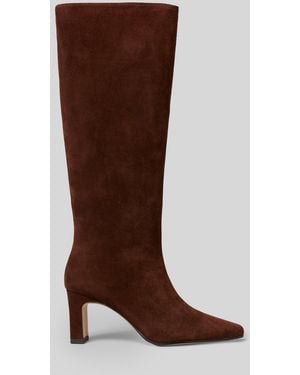 Claudie Pierlot Absatzstiefel Aus Wildleder - Braun