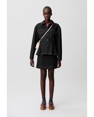 Claudie Pierlot Fitted Peplum Jacket - Black