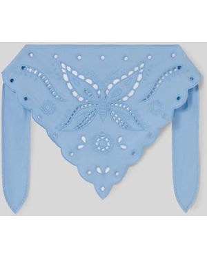 Claudie Pierlot Gesticktes Halstuch Zum Binden - Blau