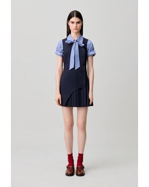 Claudie Pierlot Sleeveless Short Dress - Blue