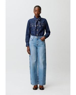 Claudie Pierlot Organic Cotton Jeans Details - Blue