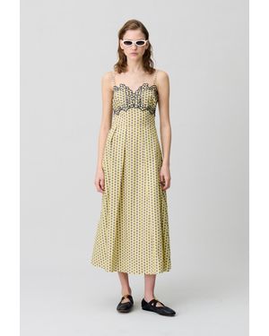 Claudie Pierlot Langes Kleid Mit Tiefem Ausschnitt - Natur
