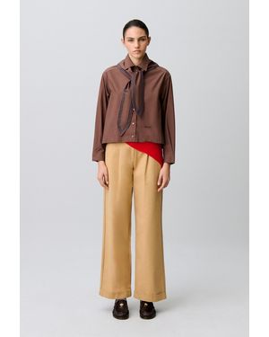 Claudie Pierlot Cotton Poplin Shirt - Brown