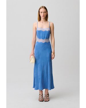 Claudie Pierlot Long Lace Dress - Blue