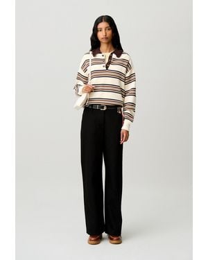 Claudie Pierlot Wide-Leg Denim Jeans - Black