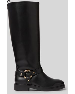 Claudie Pierlot Bottes Hautes Cuir - Noir