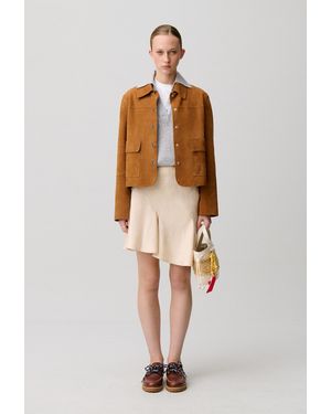 Claudie Pierlot Jupe Courte Asymétrique - Blanc