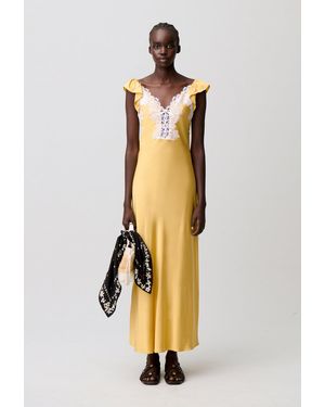 Claudie Pierlot Satin Lace Dress - Metallic