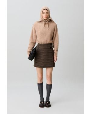 Claudie Pierlot Checked Wrap Skirt - Multicolour