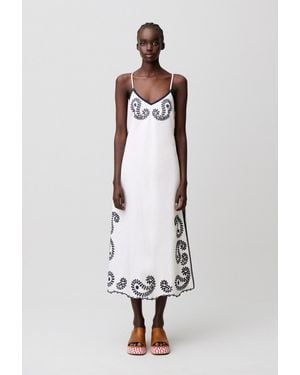 Claudie Pierlot Openwork Embroidery Dress - White