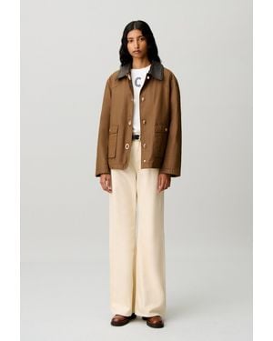 Claudie Pierlot Short Waxed Parka - Natural