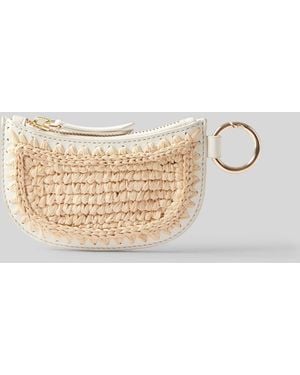 Claudie Pierlot Raffia Purse - White