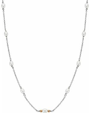 Clogau Nature's Wonder Sterling Beachcomber Choker With Pearls - Metallic