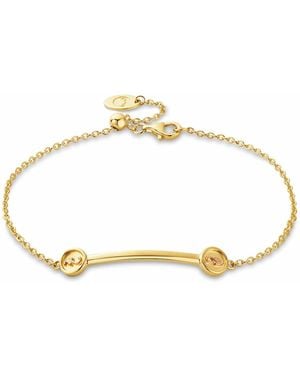 Clogau Insignia 9Ct Solid Curve Bracelet - Metallic
