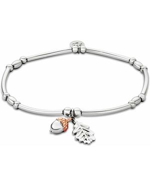 Clogau Royal Sterling Oak Leaf Affinity Bracelet - Metallic