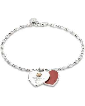 Clogau Wrexham Afc Sterling Heart Bracelet - Metallic