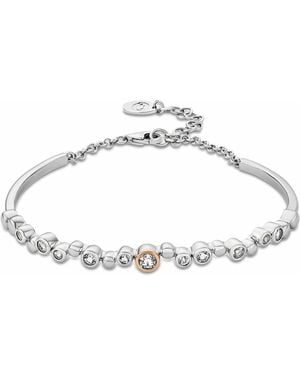 Clogau Celebration Sterling Banglet With Topaz - Metallic