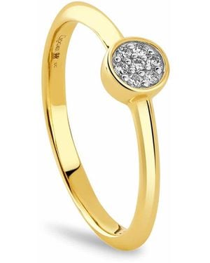 Clogau Celebration 9Ct Solid Ring With Pavé-Set Lab-Grown Diamonds - Metallic